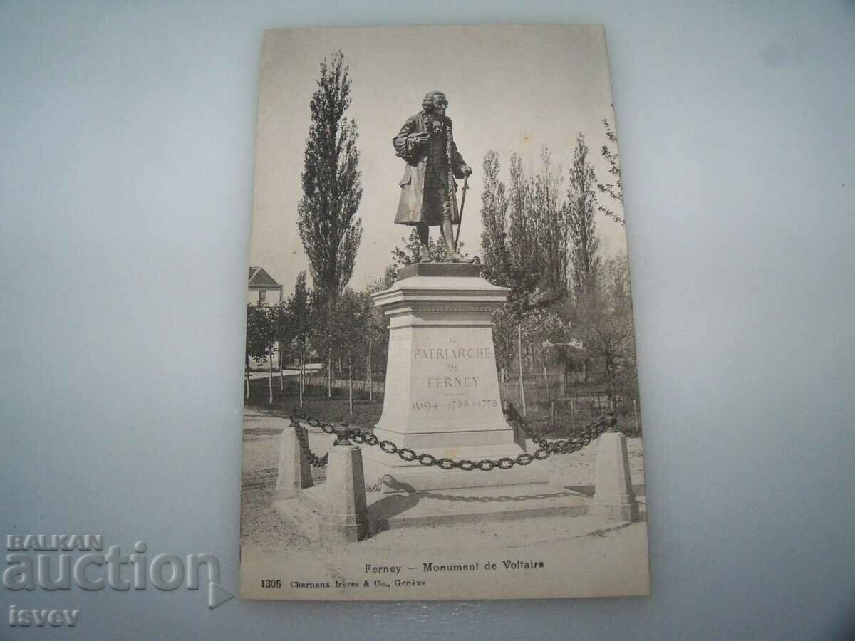 Lot of 5 old French postcards from Chateau de Voltaire. - 5 Lot of 5 old French postcards from Chateau de Voltaire. - 5