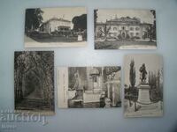 Lot of 5 old French postcards from Chateau de Voltaire.