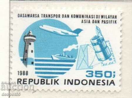 1988. Индонезия. Транспорт и комуникации.
