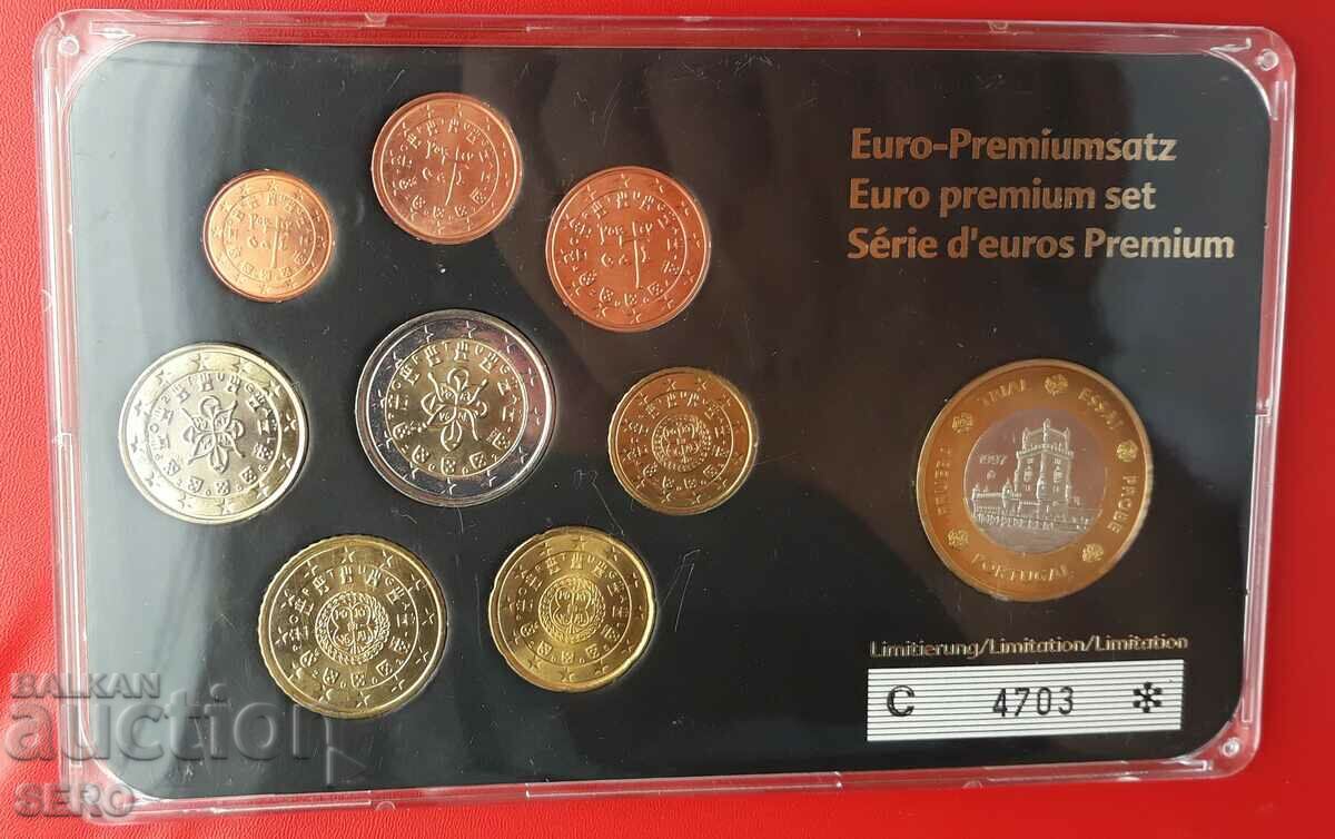 Portugalia-SET 2002-2006 de 8 monede euro+1 euro dovada 1997