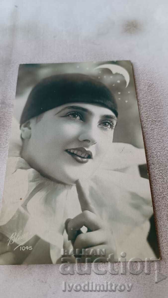 Пощенска картичка Младо момиче Провадия 1927