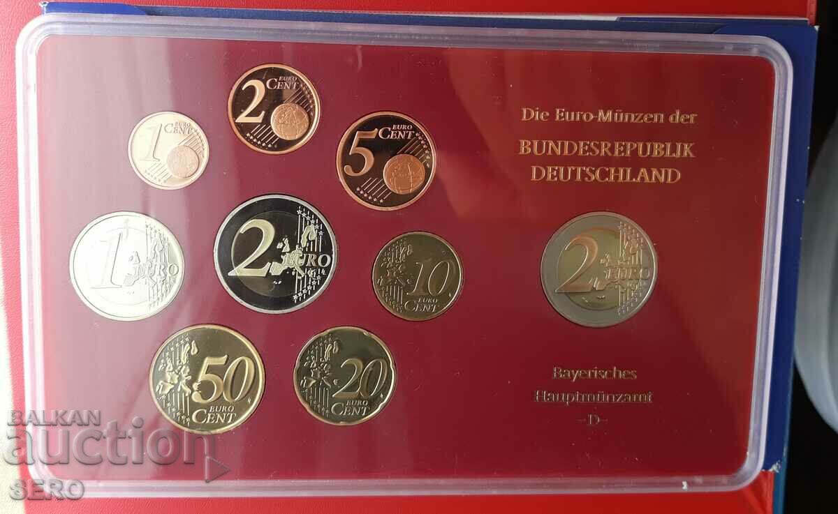 Germany-SET 2006 D-Munich of 9 euro coins/2x2 euro/