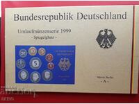 Germany-SET 1999 A-Berlin-10 coins-matte-gloss