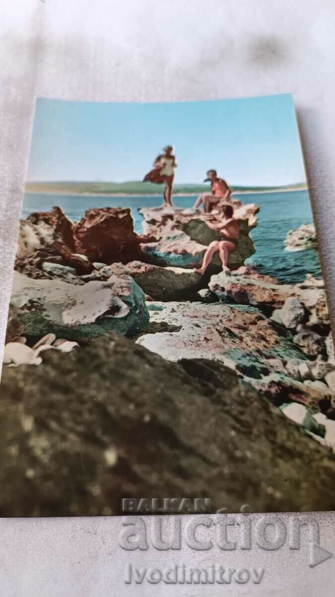 Carte poștală Primorsko Devil's Beach 1960