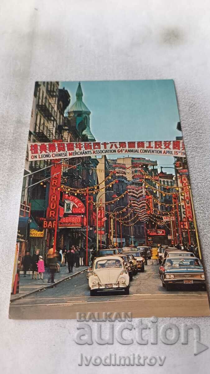 Пощенска картичка New York City Chinatown