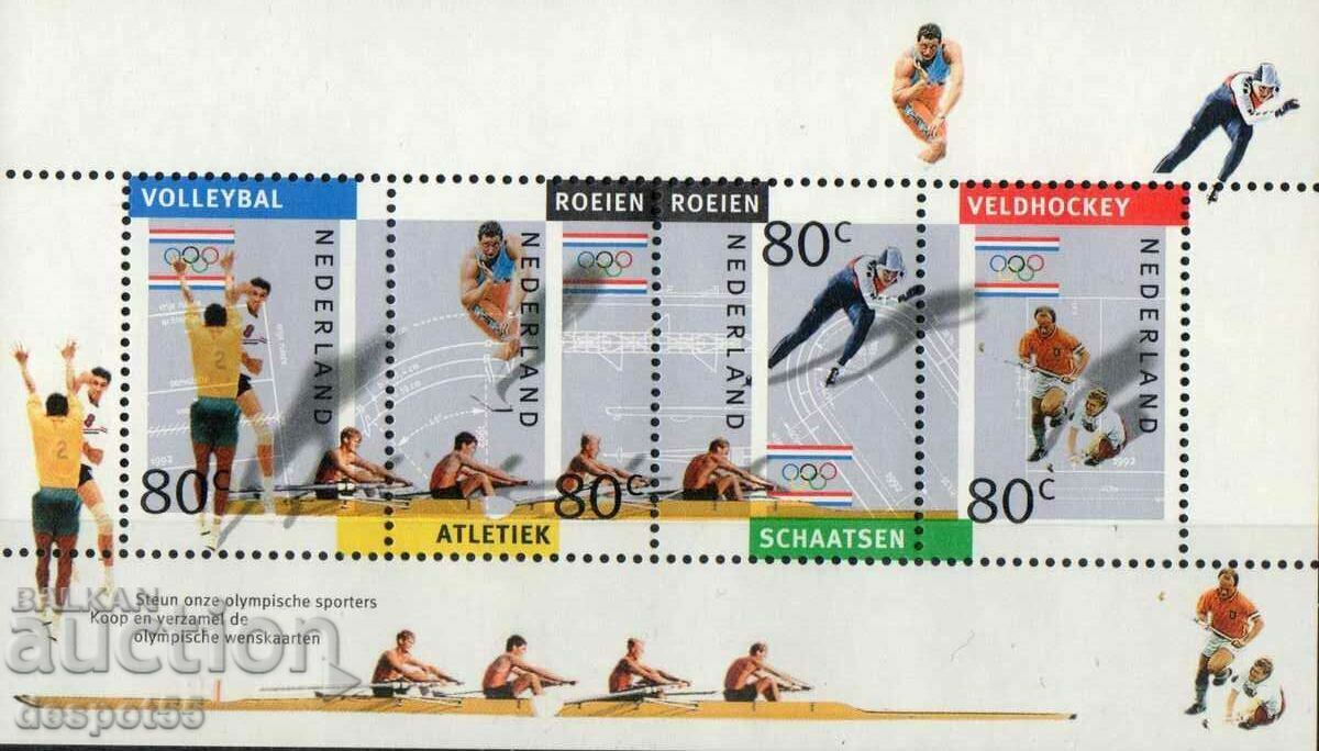 1992. Olanda. Jocurile Olimpice de iarnă și vară. Bloc.