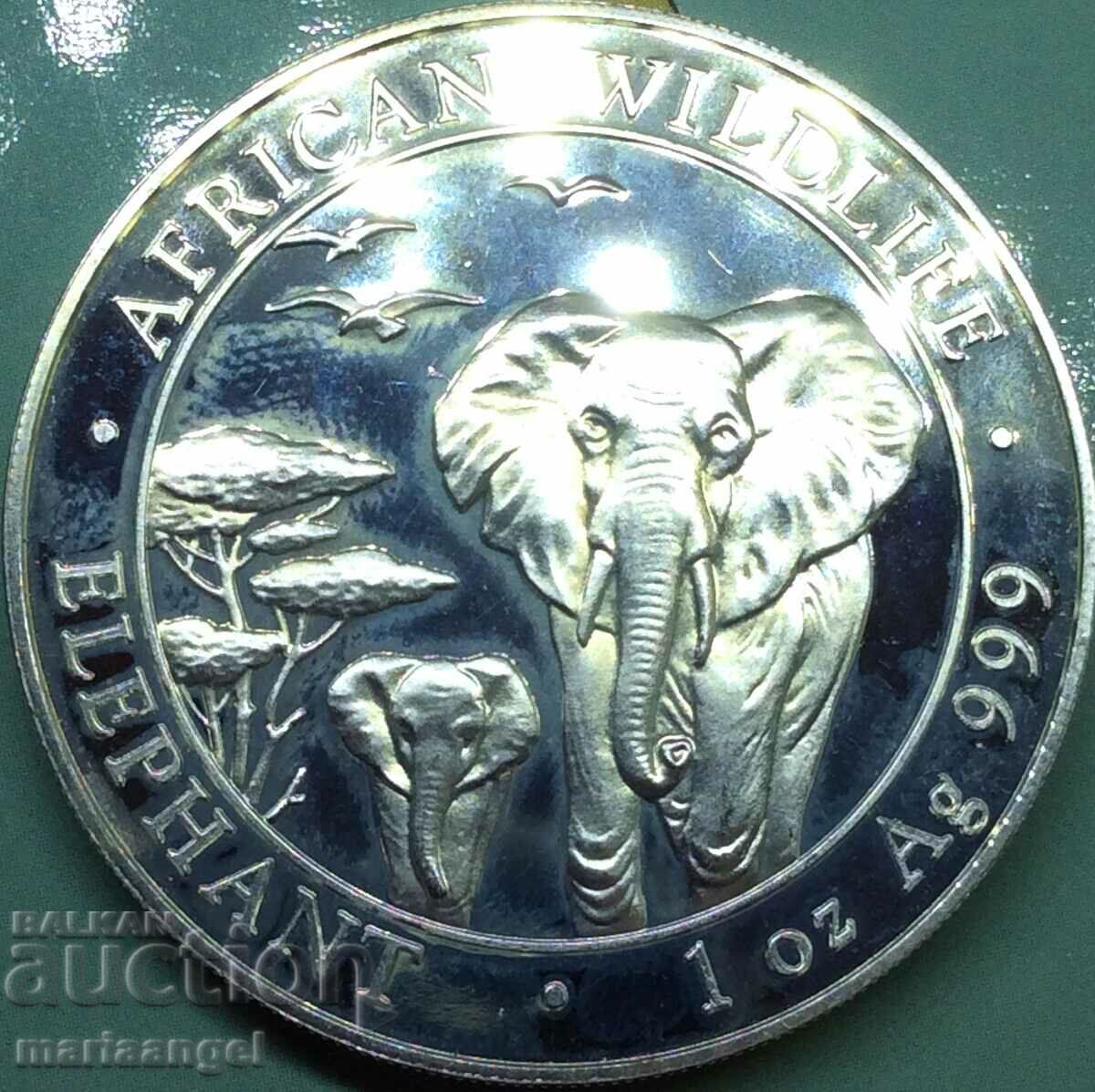 Somalia 100 șilingi 2015 1Oz Unc PROOF Argint 0,999