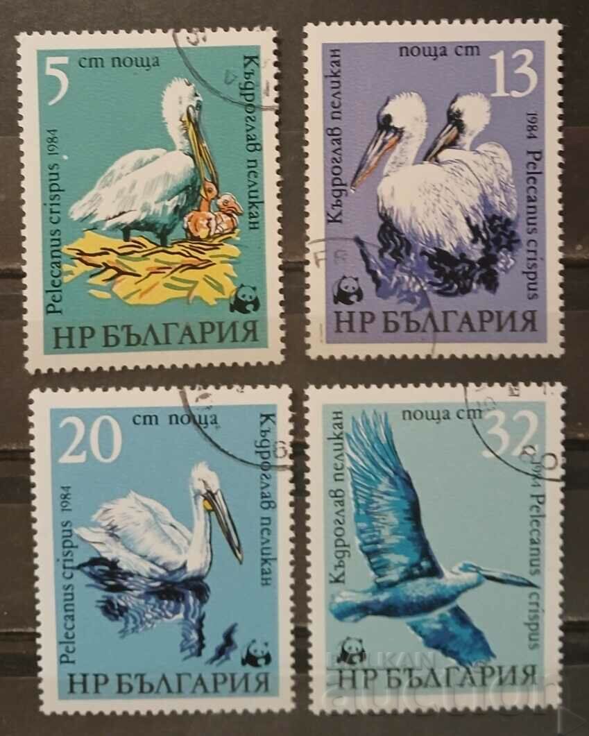 Bulgaria 1984 WWF Fauna/Birds Stamped series