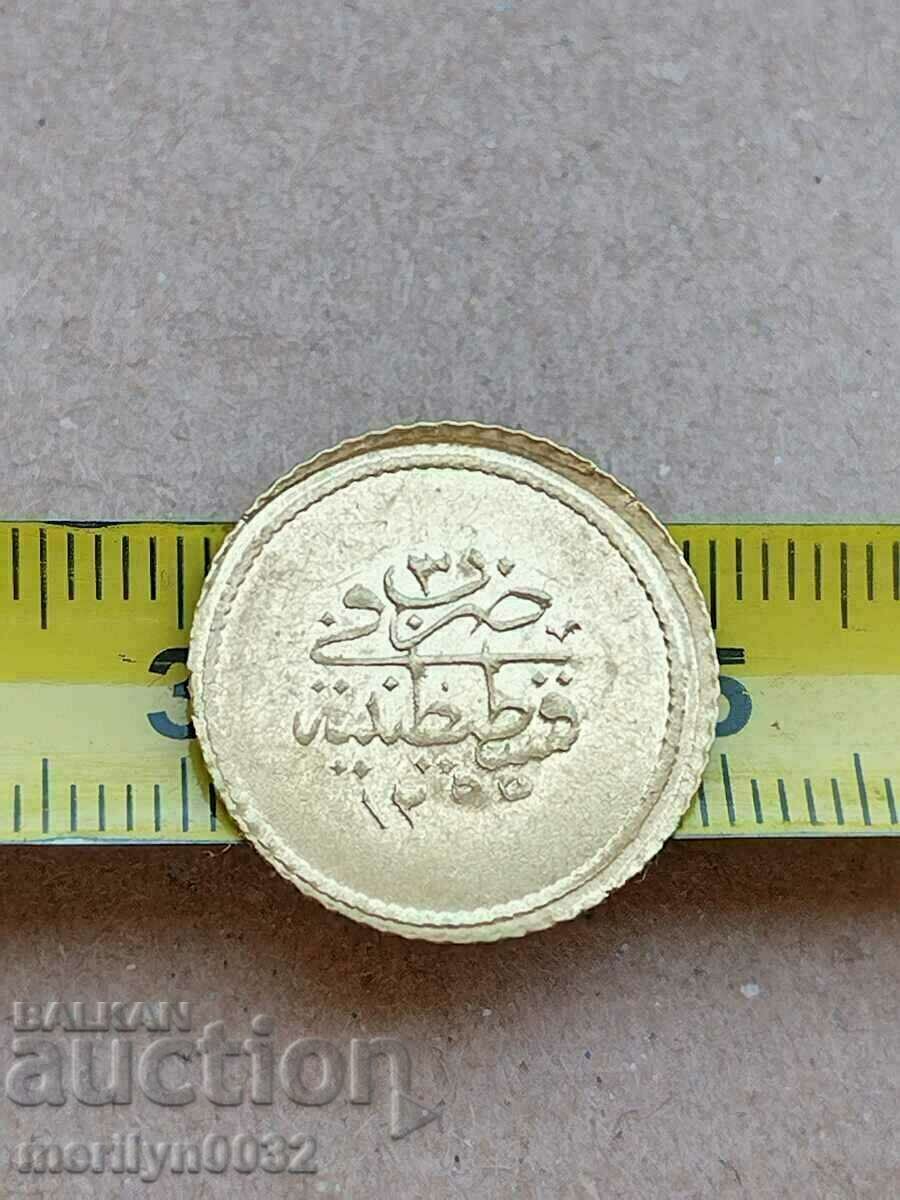 Auction Ottoman Empire Mahmudiye alton gold 1.60 g 22 kr RRR Auction Ottoman Empire Mahmudiye alton gold 1.60 g 22 kr RRR