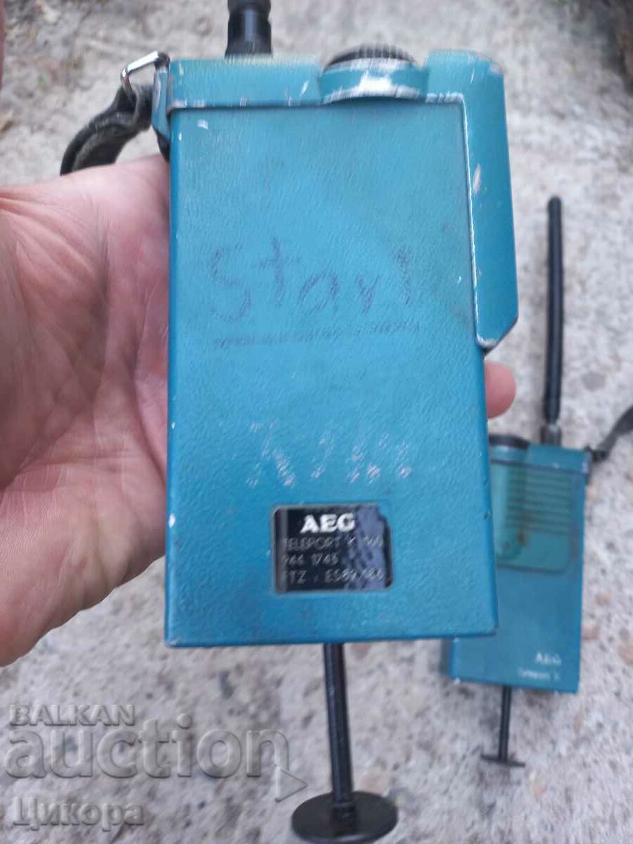 OLD RADIO STATION AEG-2 pcs. - 6 OLD RADIO STATION AEG-2 pcs. - 6