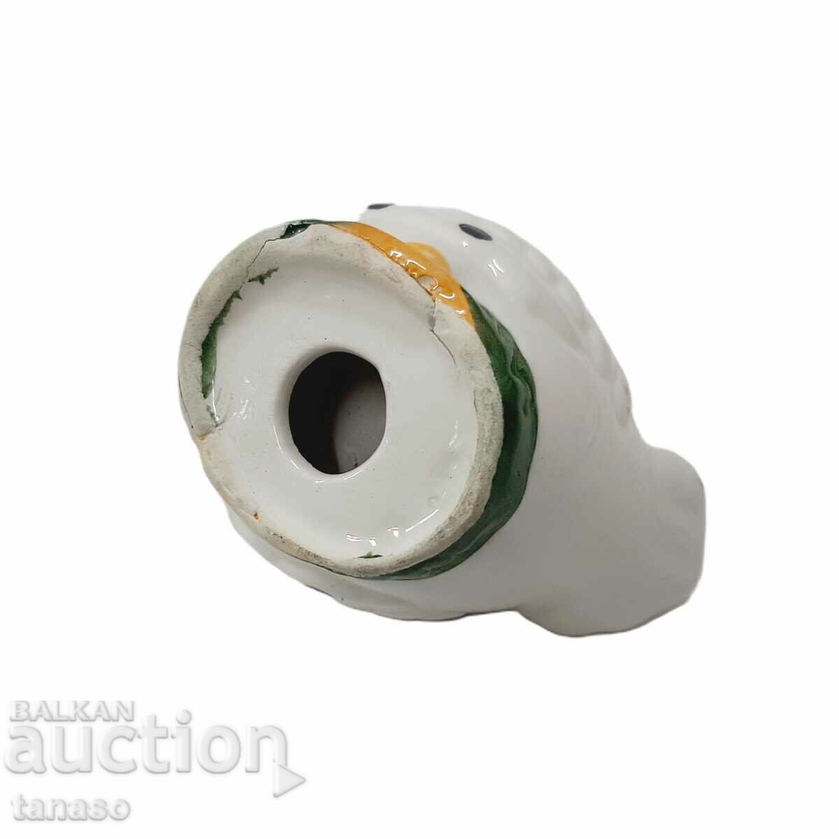 Licitație Figurină veche din ceramică, găină(5,2)
