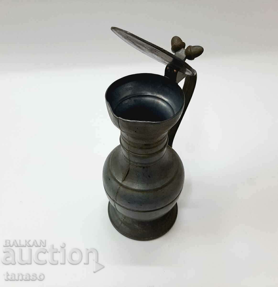 Стара мароканска калаена кана с капак(11.3) с цена € 22.00 | 43.03 лв.