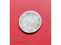 Regatul Sardiniei-50 de cenți 1828-argint și rar