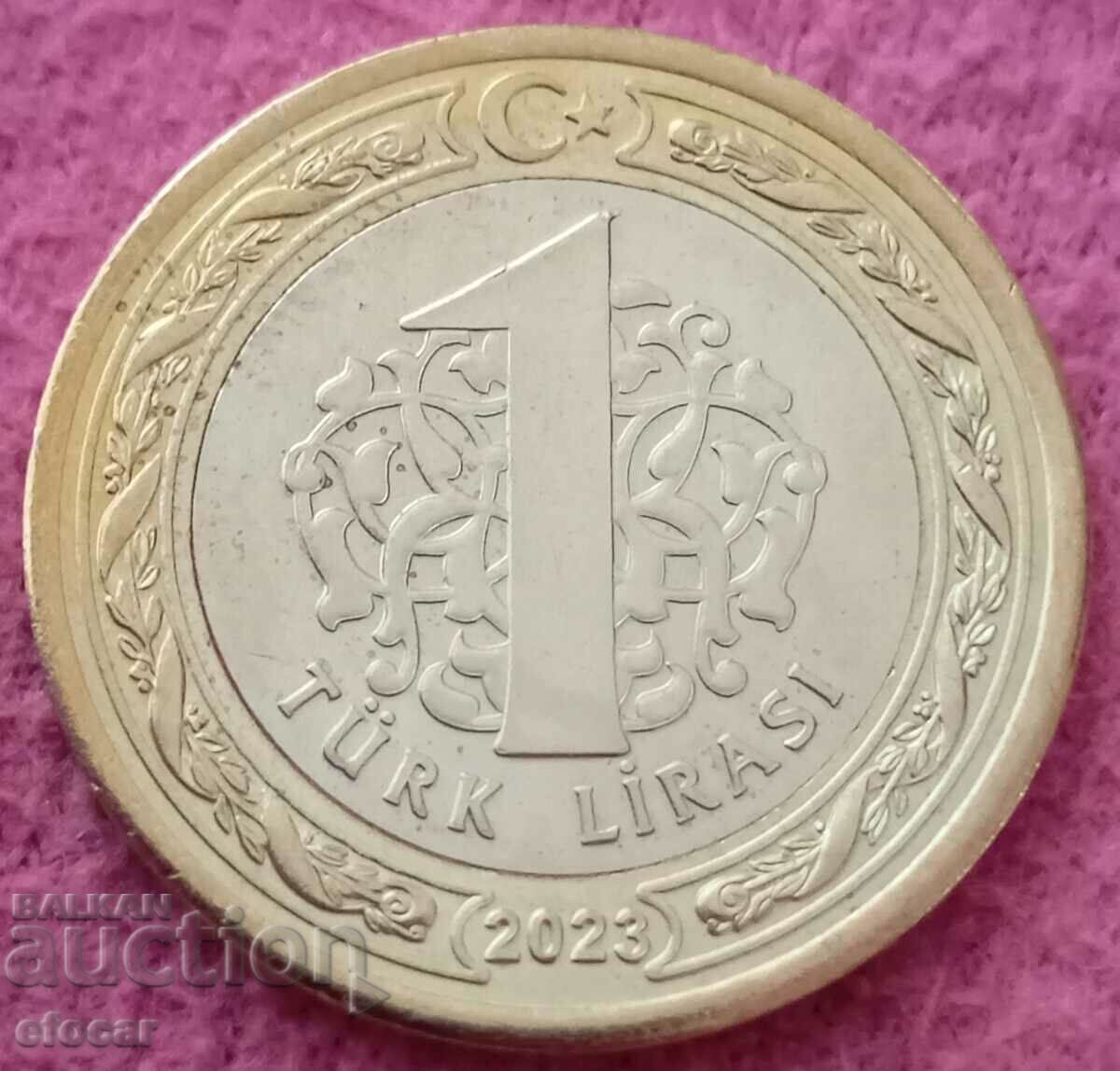 1 lira Turkey 2023 years