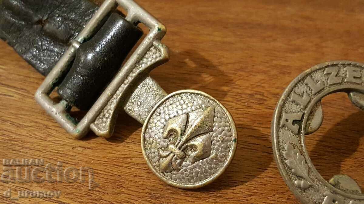 Centura scout originala germana cu catarama "ALLZEIT BEREIT - 7