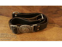 Original German scout belt with buckle "ALLZEIT BEREIT