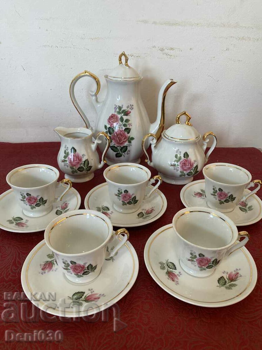 Beautiful porcelain coffee service with markings !!!!!
