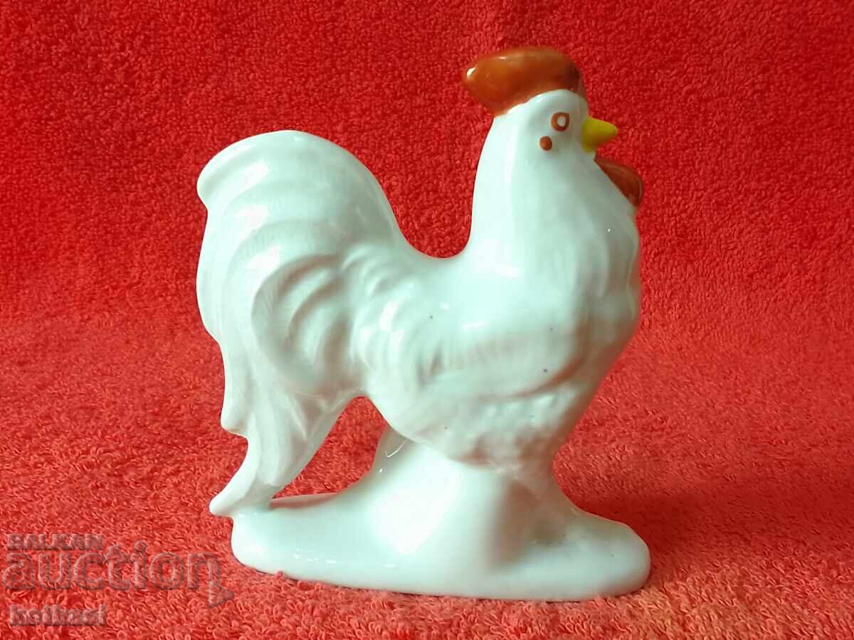 Auction Old porcelain figure of a Rooster, Bulgaria or USSR, marked Auction Old porcelain figure of a Rooster, Bulgaria or USSR, marked