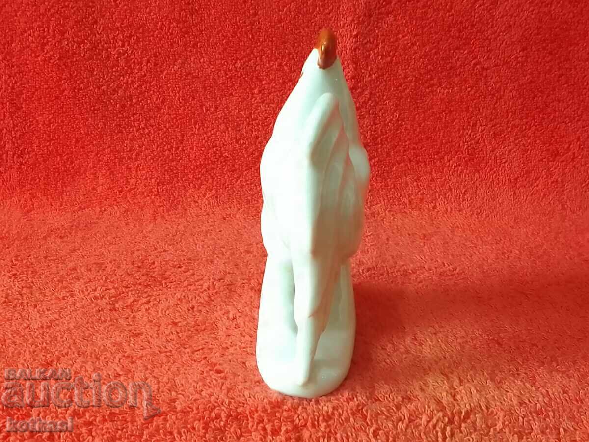 Delivery of Old porcelain figure of a Rooster, Bulgaria or USSR, marked Delivery of Old porcelain figure of a Rooster, Bulgaria or USSR, marked