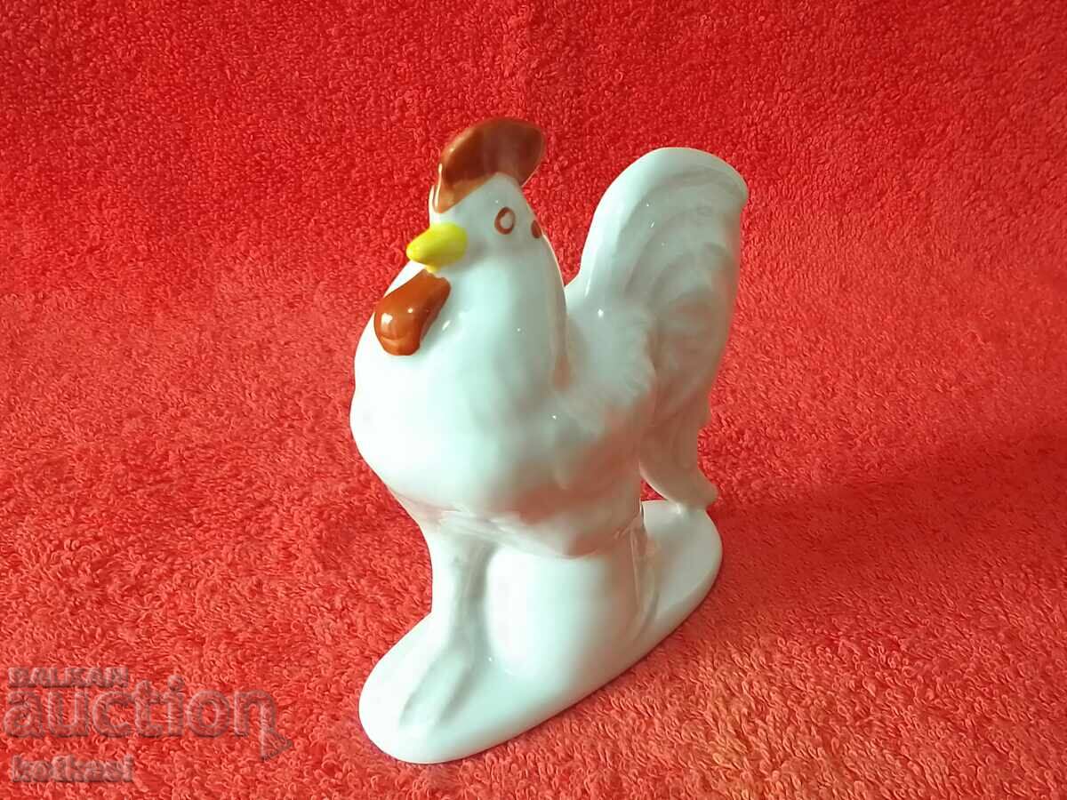 Old porcelain figure of a Rooster, Bulgaria or USSR, marked - 5 Old porcelain figure of a Rooster, Bulgaria or USSR, marked - 5