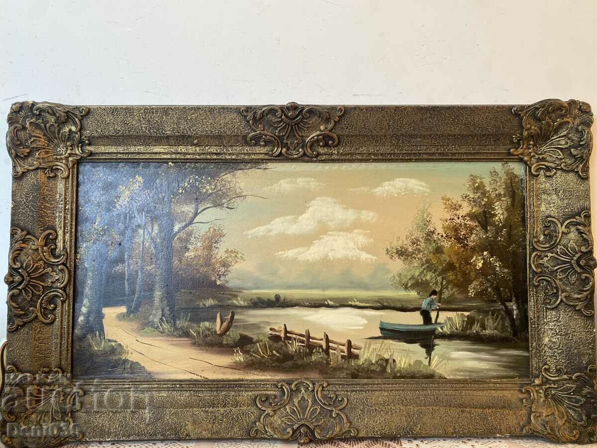 Outstanding old original oil on canvas painting !!!!