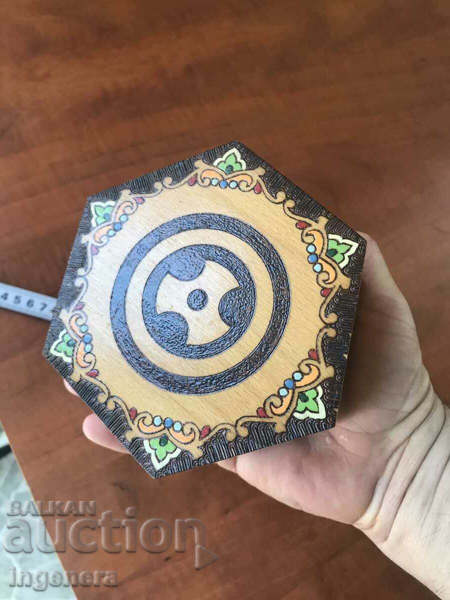 Παράδοση ΚΟΥΤΙ ΞΥΛΟ ΠΥΡΟΓΡΑΦΙΚΟ ΣΧΕΔΙΟ ΑΝΤΙΚΕ ΑΠΟ SOCA MOSTRA