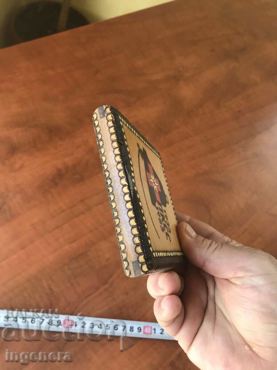 Delivery of BOX WOOD PYROGRAPH DRAWING ANTIQUE FROM SOCA MOSTRA