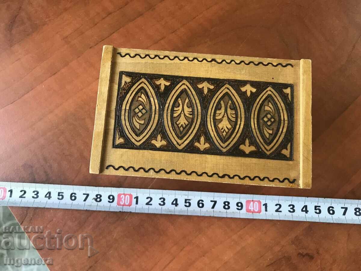 BOX WOOD PYROGRAPH DRAWING ANTIQUE FROM SOCA MOSTRA with price 26.00 BGN | € 13.29