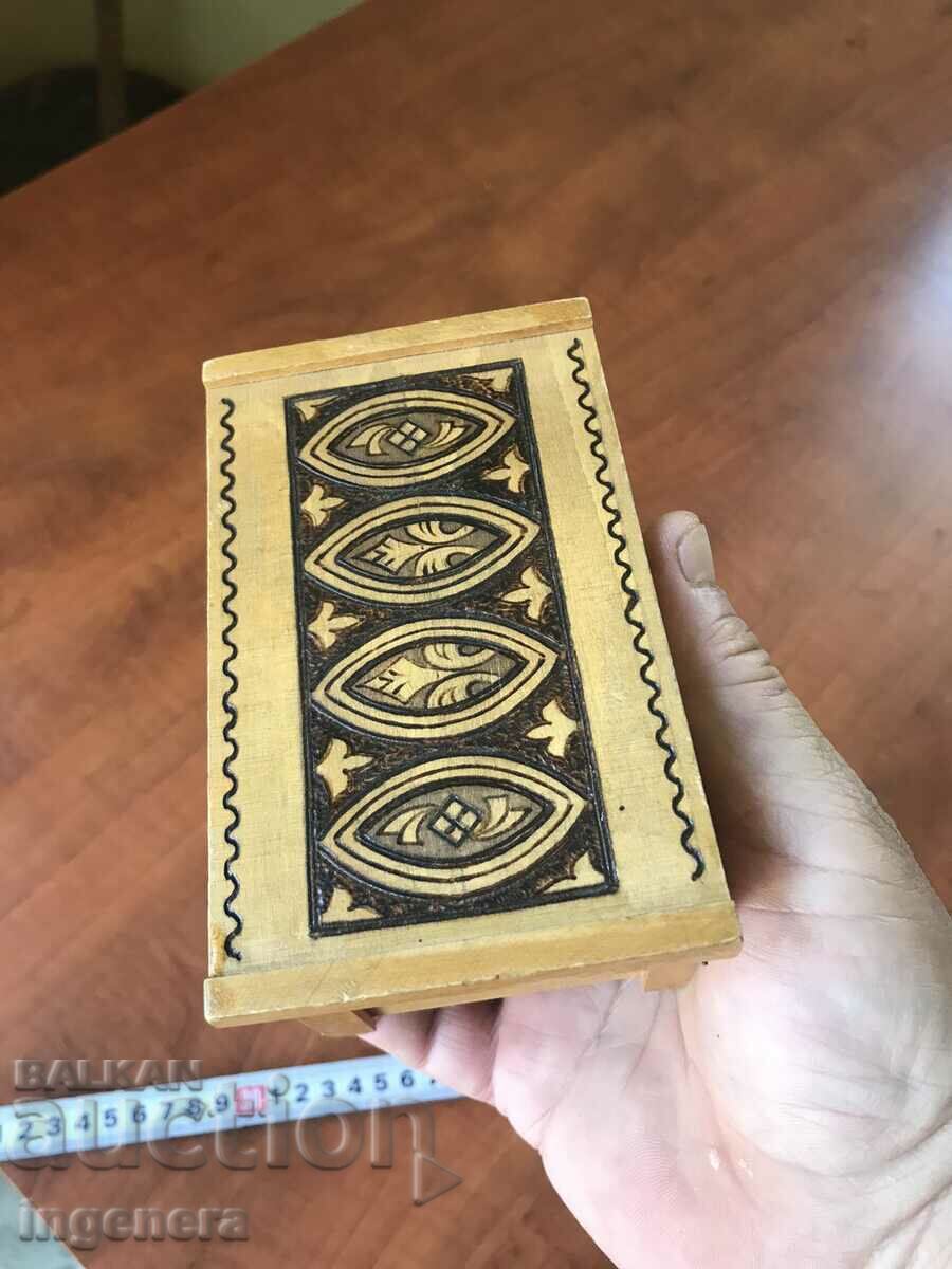 Delivery of BOX WOOD PYROGRAPH DRAWING ANTIQUE FROM SOCA MOSTRA