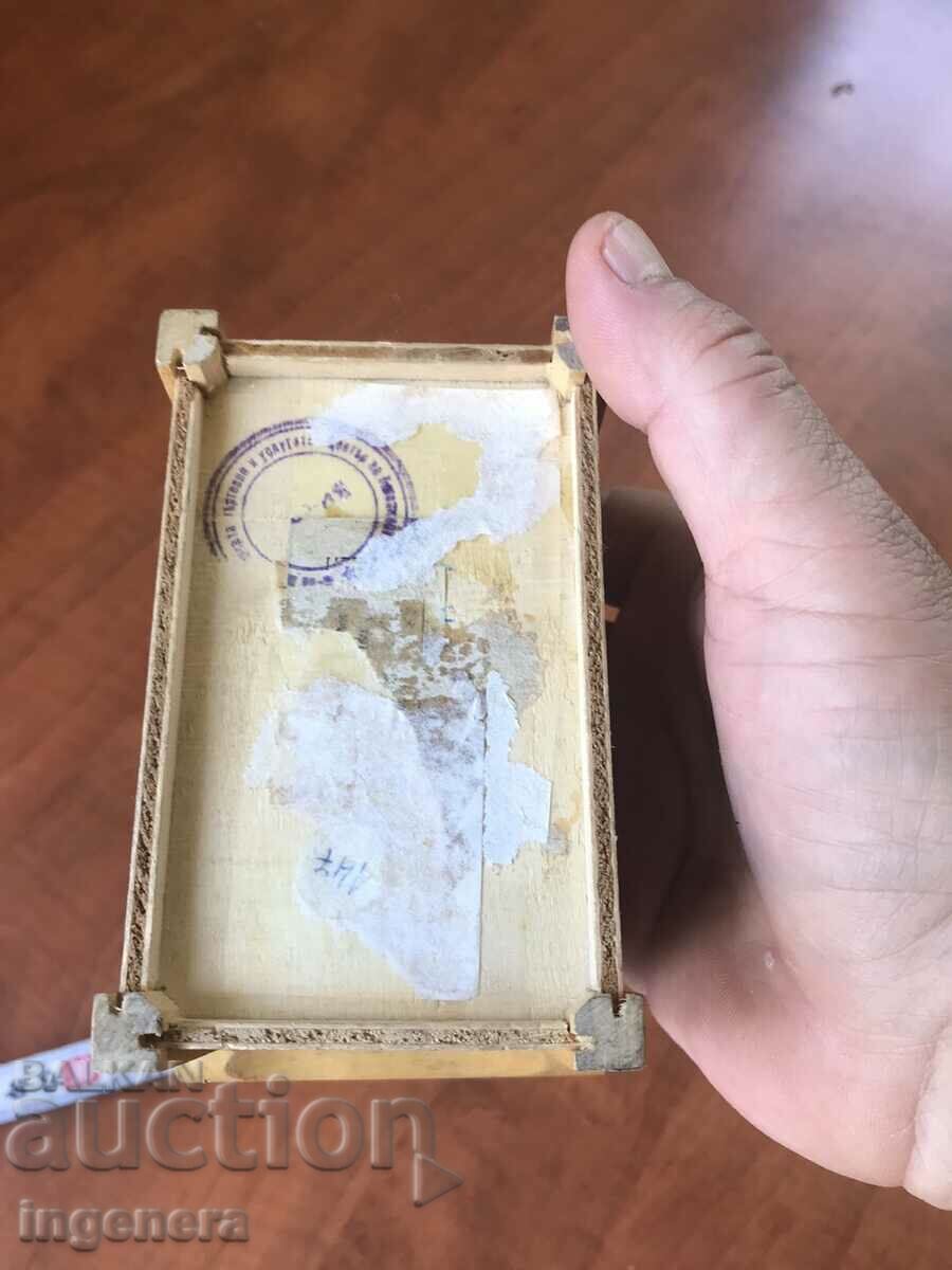 BOX WOOD PYROGRAPH DRAWING ANTIQUE FROM SOCA MOSTRA - 6