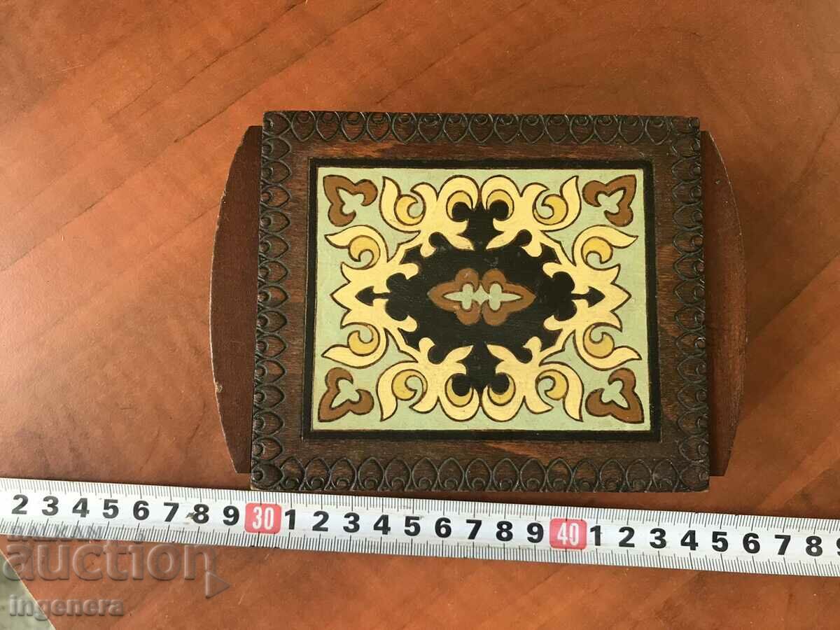 BOX WOOD PYROGRAPH DRAWING ANTIQUE FROM SOCA MOSTRA with price 38.00 BGN | € 19.43