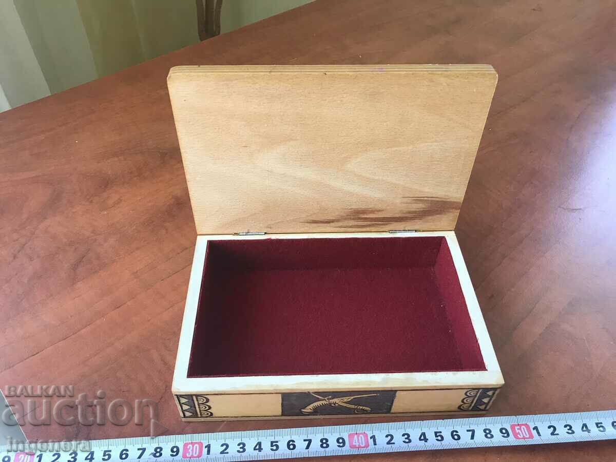 Auction BOX WOOD PYROGRAPH DRAWING ANTIQUE FROM SOCA MOSTRA Auction BOX WOOD PYROGRAPH DRAWING ANTIQUE FROM SOCA MOSTRA