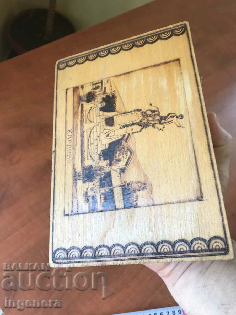 Delivery of BOX WOOD PYROGRAPH DRAWING ANTIQUE FROM SOCA MOSTRA Delivery of BOX WOOD PYROGRAPH DRAWING ANTIQUE FROM SOCA MOSTRA