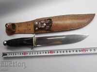 OLD LARGE KNIFE-VMZ SOPOT, SOPOT KNIFE WITH LEATHER HANDLE