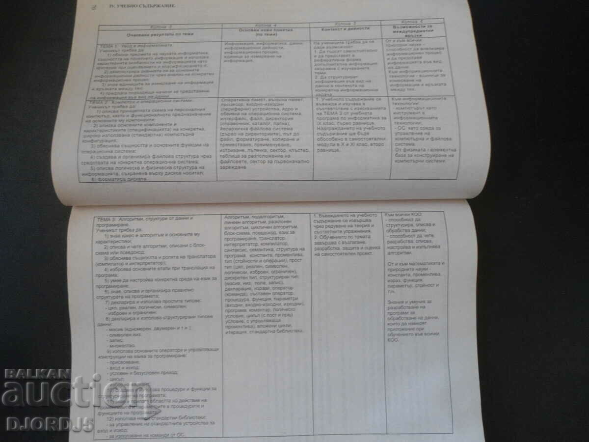 Delivery of Curricula, part 3, for grades 9, 10, 11 and 12