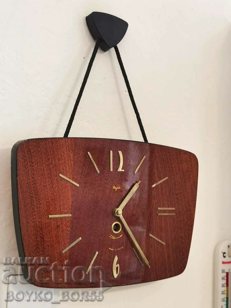 Rare Award Winning Russian Soviet USSR Majak Wall Clock