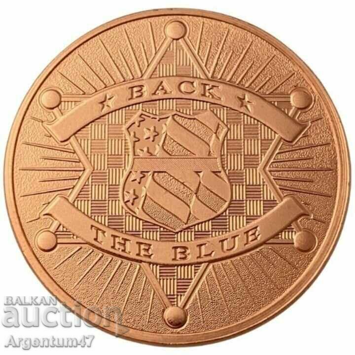 COPPER 999 1 OZ AMERICA - IN MEMORY OF LAW ENFORCEMENT VICTIMS