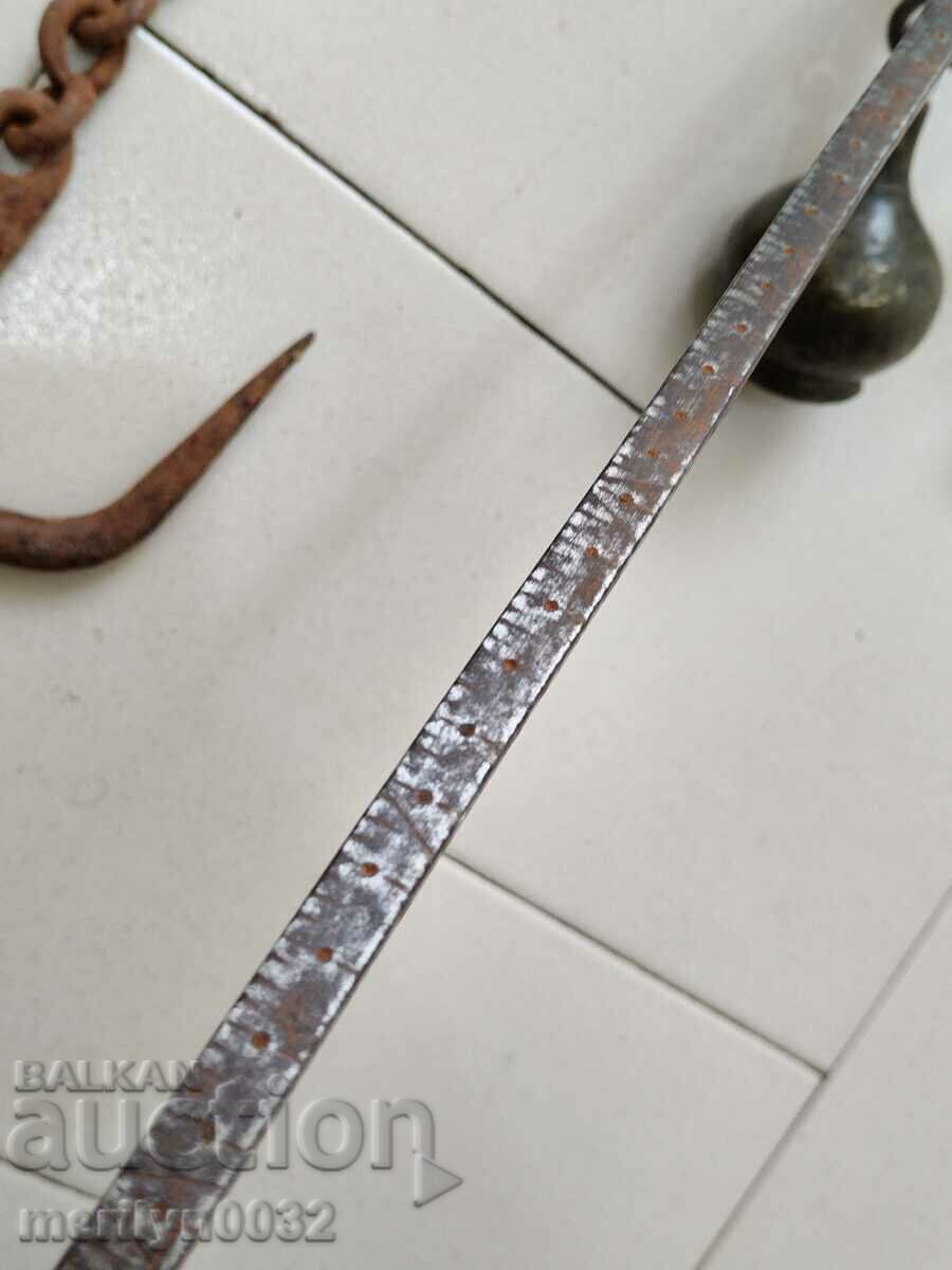 Османски кантар с набивки дата 1909 год везна паланца - 5 Османски кантар с набивки дата 1909 год везна паланца - 5