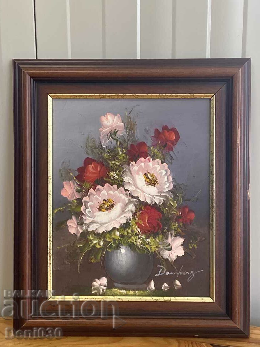 Beautiful original oil on canvas painting with certificate