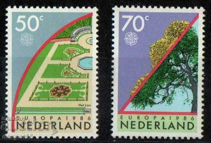 1986. Нидерландия. Европа - Опазване на природата.