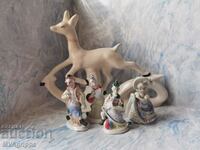 Lot of porcelain figures with defects