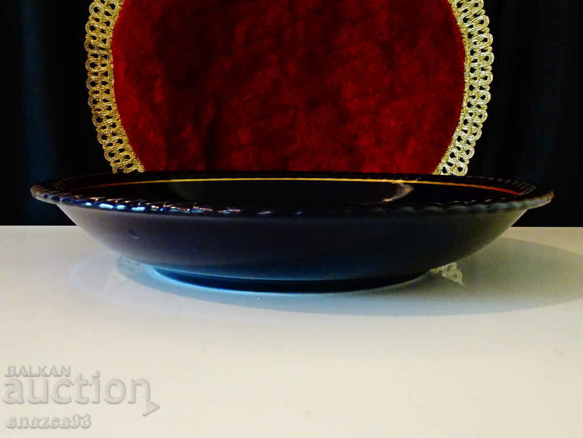 Bavarian porcelain plate, gold, cobalt - 5 Bavarian porcelain plate, gold, cobalt - 5