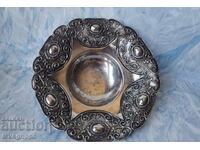 Old silver plated candy bowl