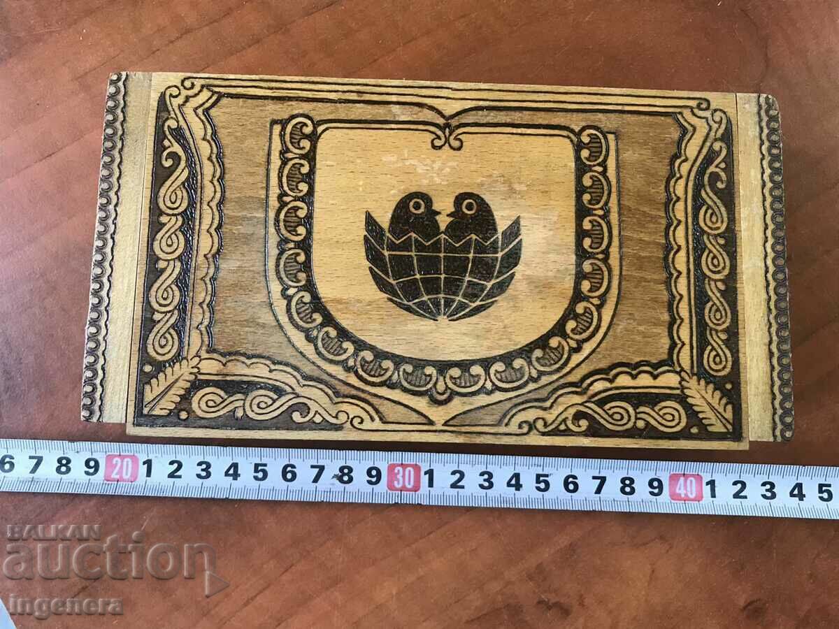 BOX WOOD PYROGRAPH DRAWING ANTIQUE FROM SOCA MOSTRA with price 34.00 BGN | € 17.38 BOX WOOD PYROGRAPH DRAWING ANTIQUE FROM SOCA MOSTRA with price 34.00 BGN | € 17.38