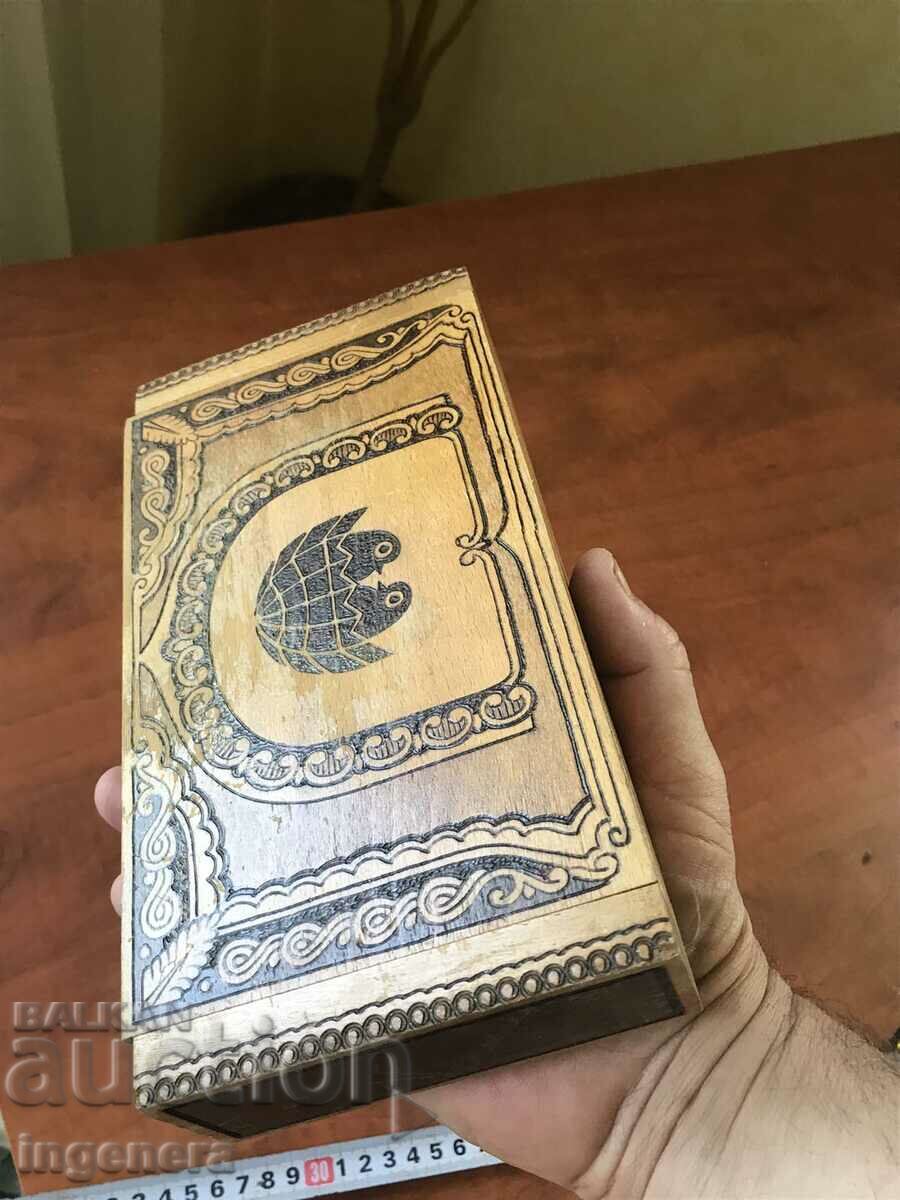 BOX WOOD PYROGRAPH DRAWING ANTIQUE FROM SOCA MOSTRA - 5 BOX WOOD PYROGRAPH DRAWING ANTIQUE FROM SOCA MOSTRA - 5