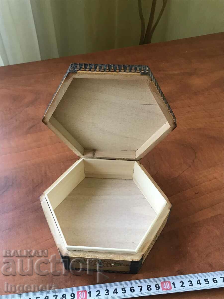 Auction BOX WOOD PYROGRAPH DRAWING ANTIQUE FROM SOCA MOSTRA Auction BOX WOOD PYROGRAPH DRAWING ANTIQUE FROM SOCA MOSTRA