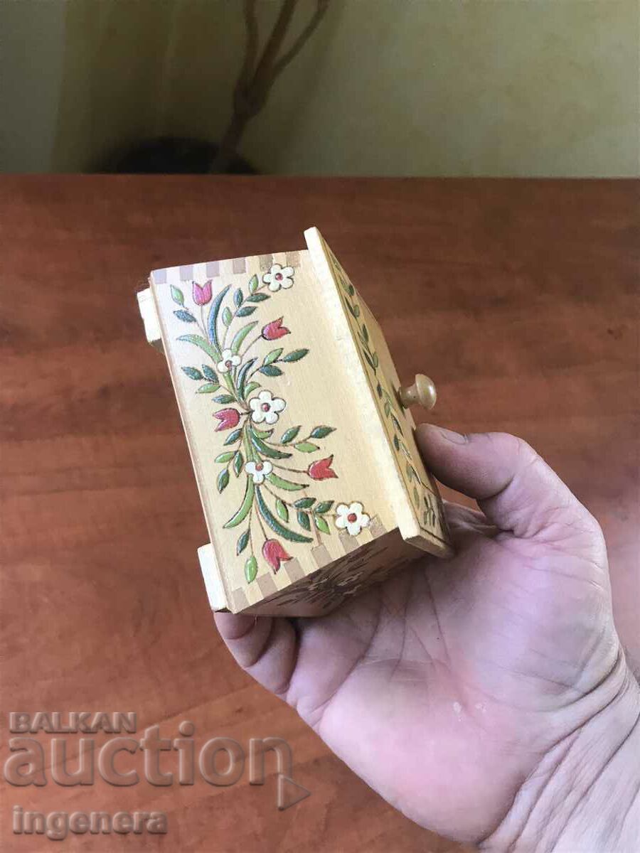 BOX WOOD PYROGRAPH DRAWING ANTIQUE FROM SOCA MOSTRA - 5 BOX WOOD PYROGRAPH DRAWING ANTIQUE FROM SOCA MOSTRA - 5