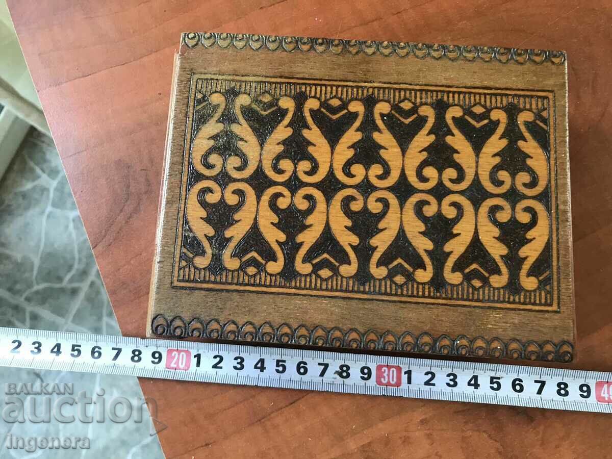 BOX WOOD PYROGRAPH DRAWING ANTIQUE FROM SOCA MOSTRA with price 38.00 BGN | € 19.43