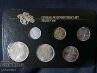 Испания 1980 - Комплектен сет от 6 монети - СП по футбол