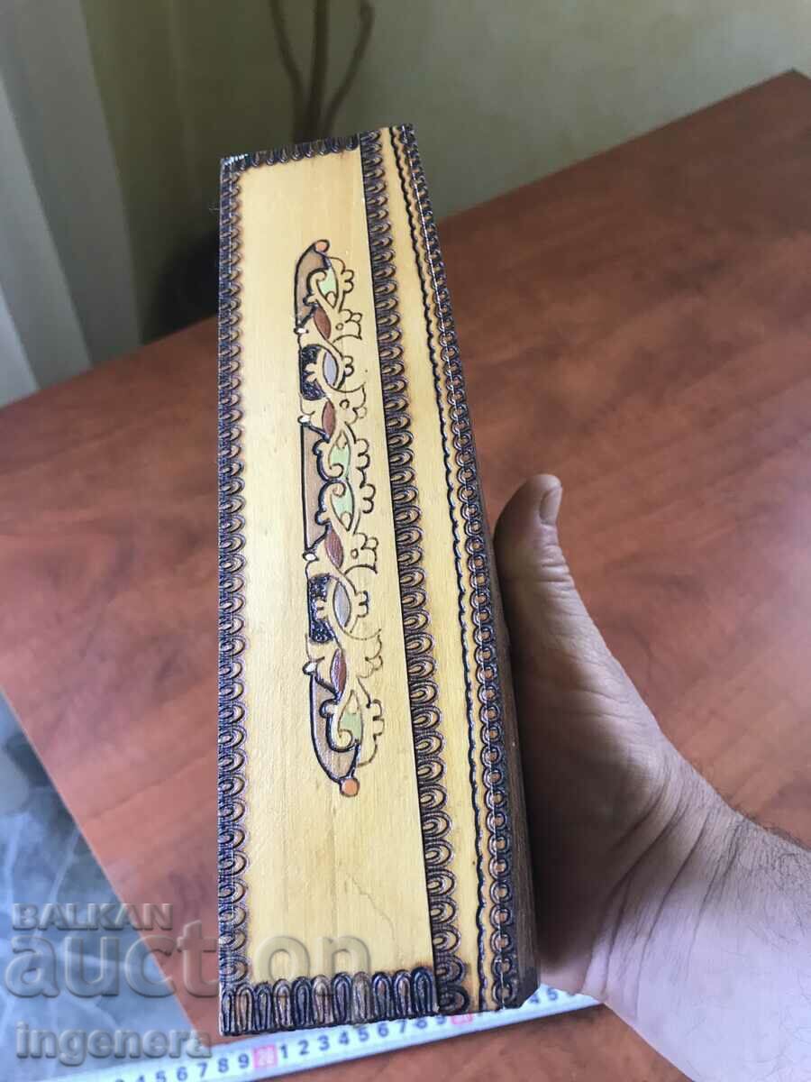 Delivery of BOX WOOD PYROGRAPH DRAWING ANTIQUE FROM SOCA MOSTRA